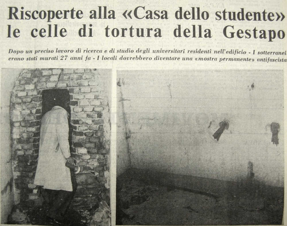 Casa dello Studente, Genua - Folterkeller