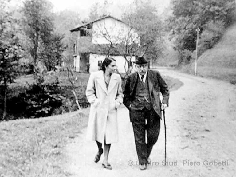 Ada Gobetti und Benedetto Croce - 1939. Mit freundlicher Genehmigung: © Centro Studi Piero Gobetti