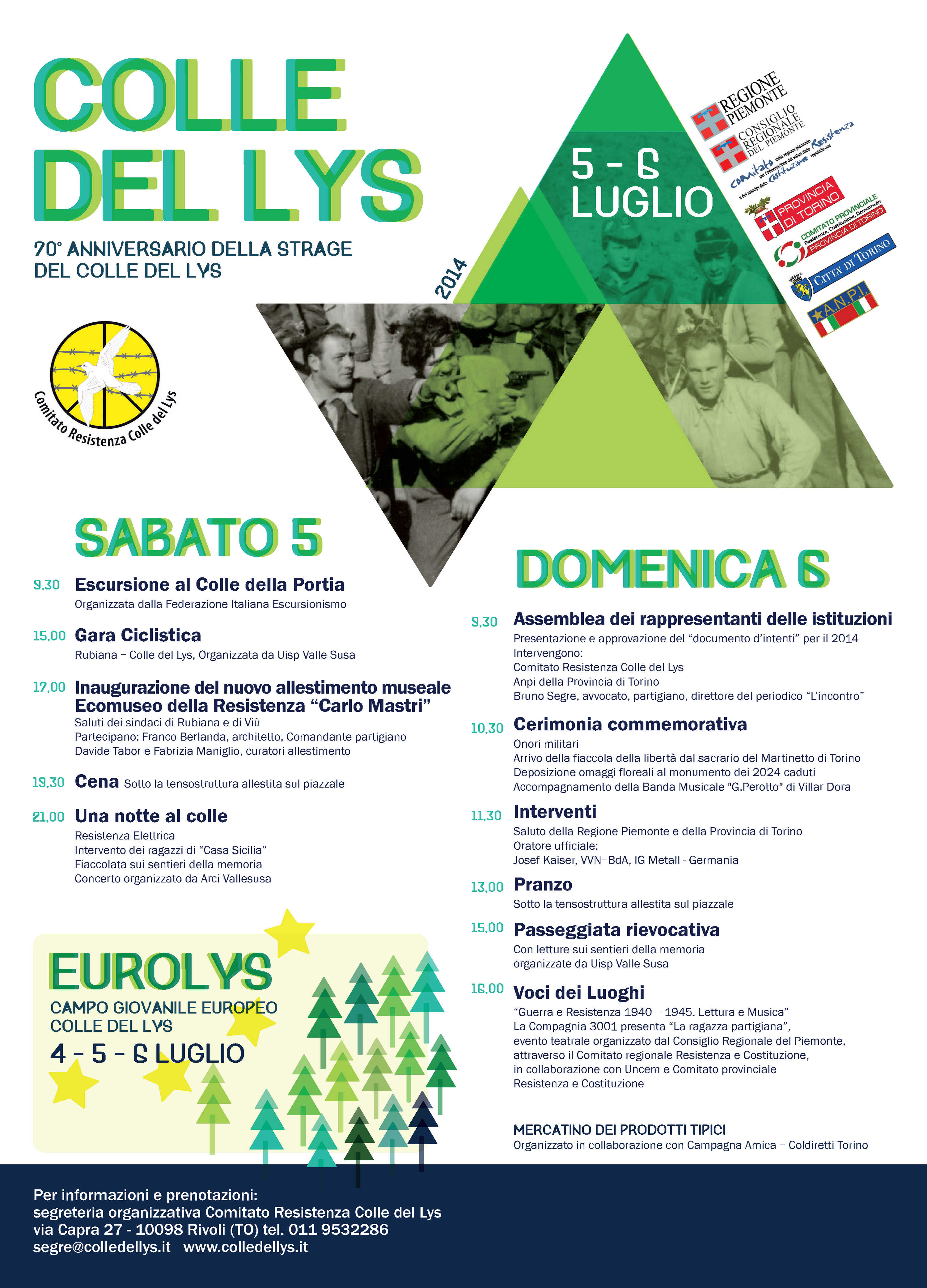 Colle del Lys 2014 - Veranstaltungsprogramm