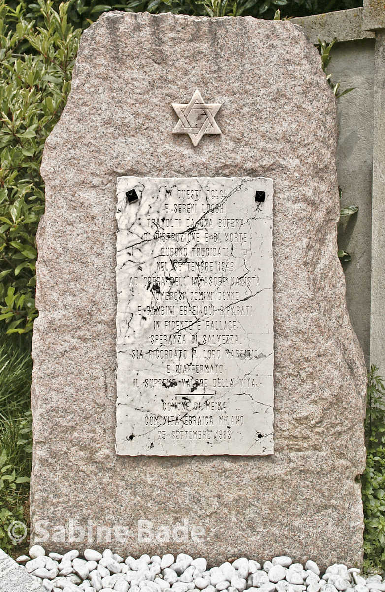 Gedenkstein in Meina, Parco Fratellanza - Foto: © Sabine Bade
