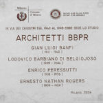 Erinnerungstafel für das Architekturbüro BBPR – Foto: © Wolfram Mikuteit